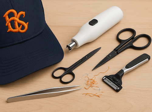 tools needed to remove embroidery