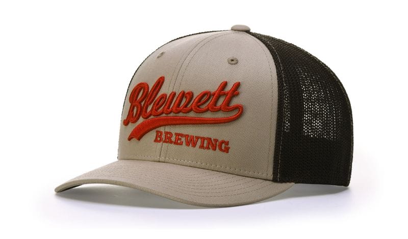 trucker hat brewing company logo