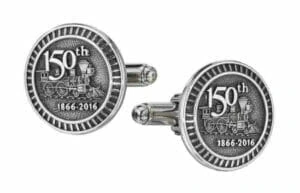 custom silver plated cufflinks