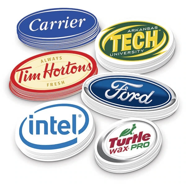 Custom Oval Stickers