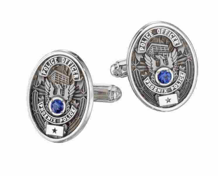 die struck cufflinks