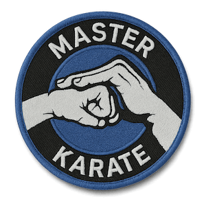 martial arts master karate patch