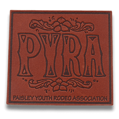 PYRA custom leather patch