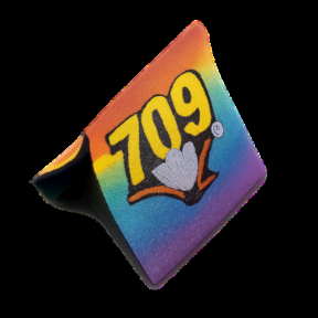 rainbow sublimated 709 cap label