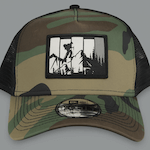 camo hat with patch