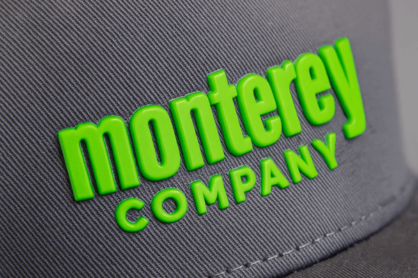 green monterey company silicone transfer patch on hat