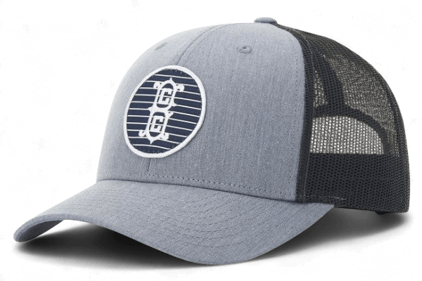 Richardson 115 Heather Grey/Black with Patch