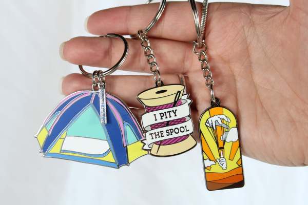 Hard Enamel Keychain - Detail