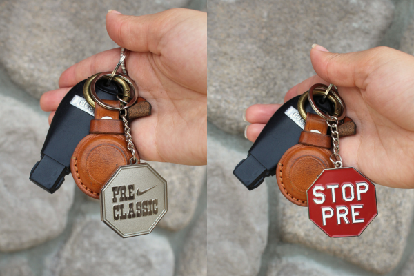 Two-sided keychain image